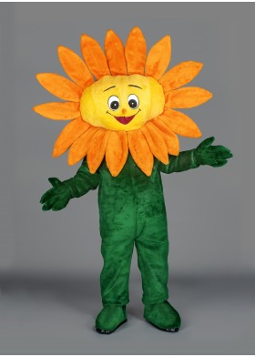 Sammy Sunflower Flower Mascot Costume